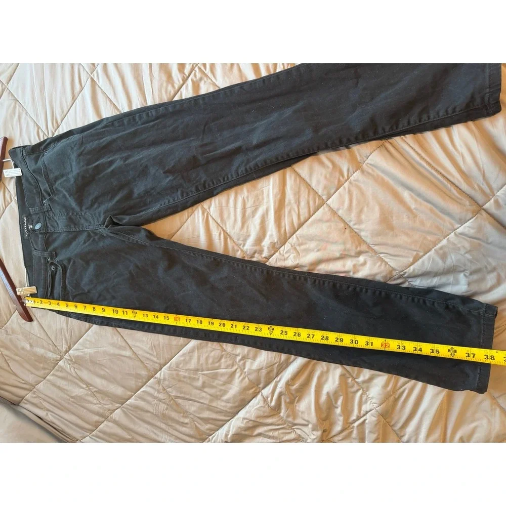 Lucky brand men's slim straight pants size 29/30 black stretch y2k casual